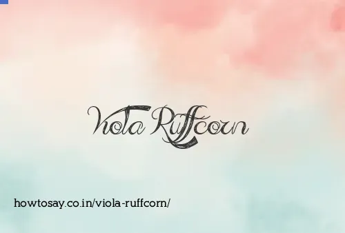 Viola Ruffcorn