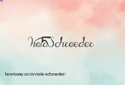 Viola Schroeder