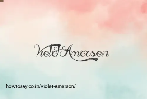 Violet Amerson
