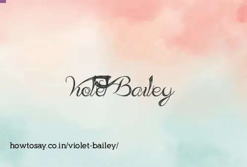 Violet Bailey