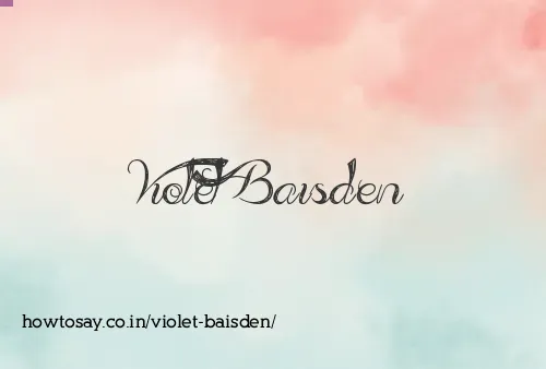 Violet Baisden