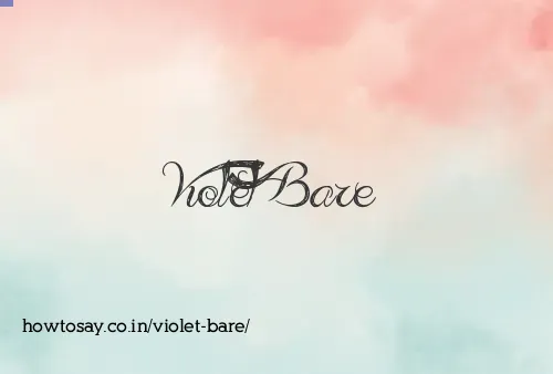Violet Bare