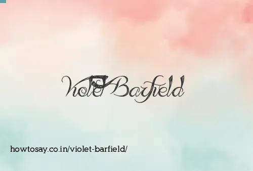 Violet Barfield
