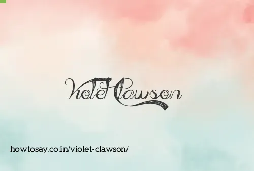 Violet Clawson