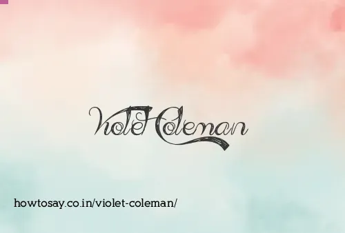 Violet Coleman