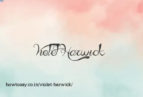 Violet Harwick