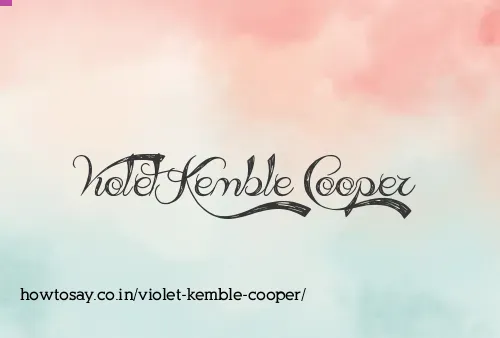 Violet Kemble Cooper