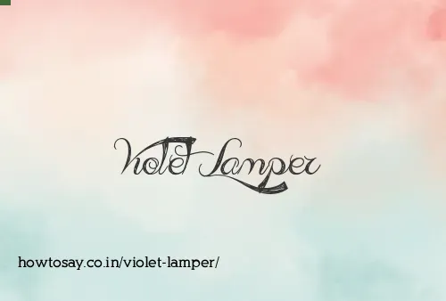 Violet Lamper