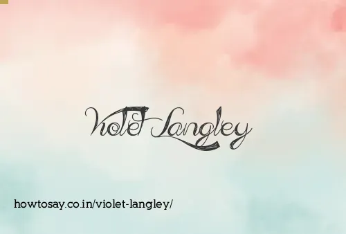 Violet Langley