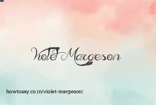 Violet Margeson