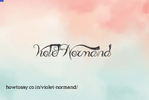 Violet Normand
