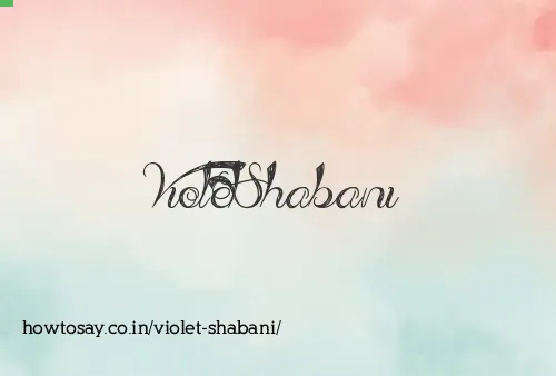 Violet Shabani