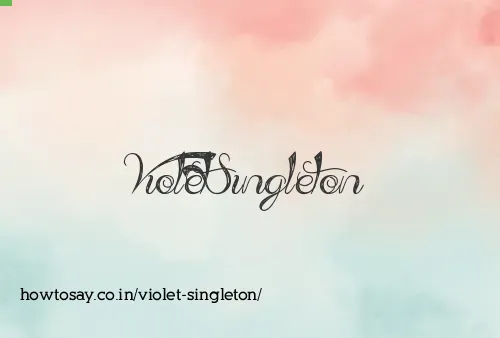 Violet Singleton