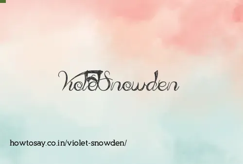 Violet Snowden