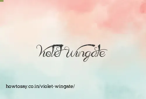 Violet Wingate