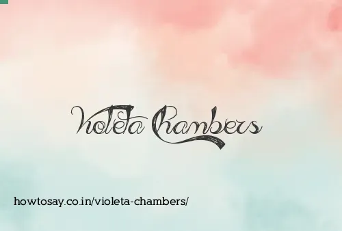 Violeta Chambers