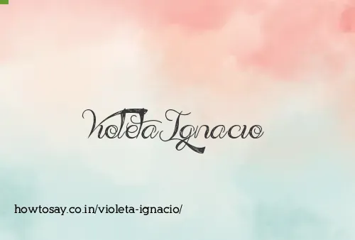 Violeta Ignacio