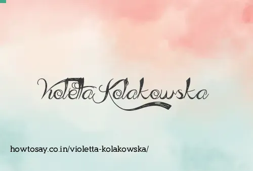 Violetta Kolakowska