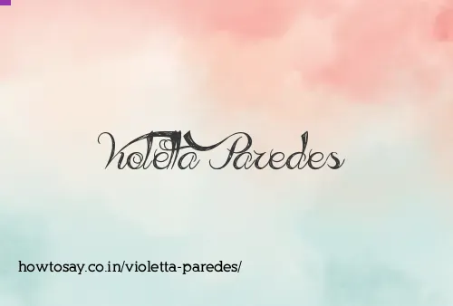 Violetta Paredes