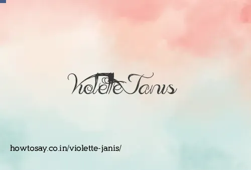 Violette Janis