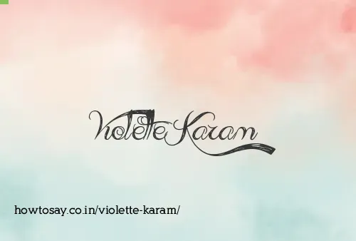 Violette Karam