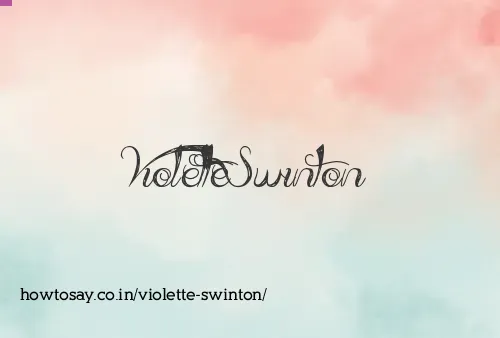 Violette Swinton