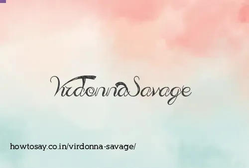Virdonna Savage