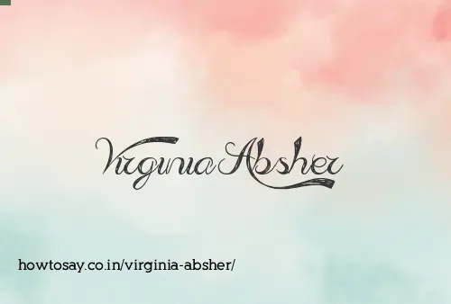 Virginia Absher