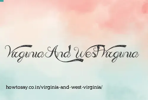 Virginia And West Virginia