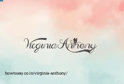 Virginia Anthony