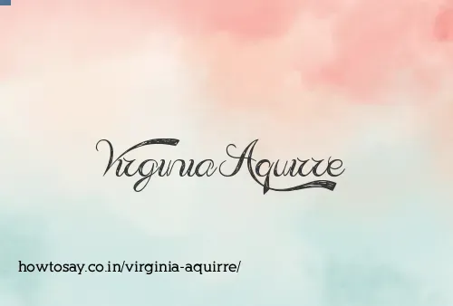 Virginia Aquirre