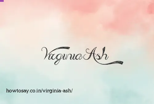 Virginia Ash