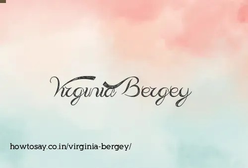Virginia Bergey