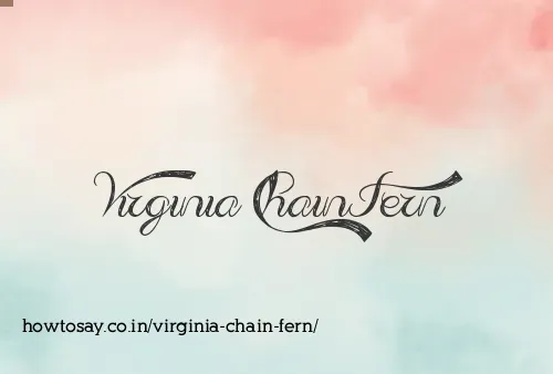 Virginia Chain Fern