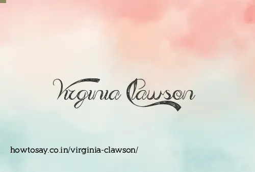 Virginia Clawson