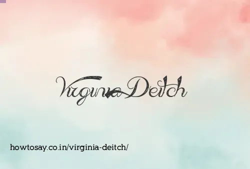 Virginia Deitch