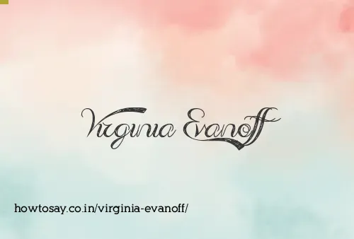 Virginia Evanoff