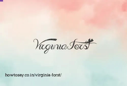 Virginia Forst