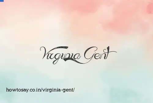 Virginia Gent