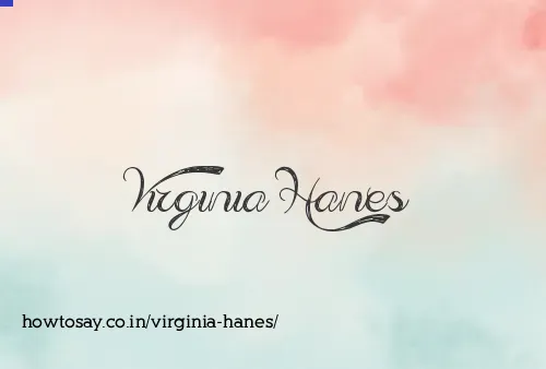 Virginia Hanes