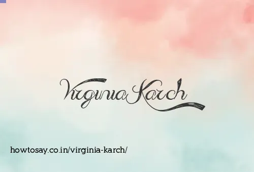 Virginia Karch