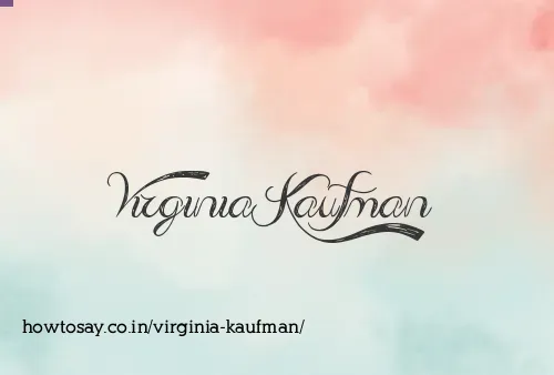 Virginia Kaufman