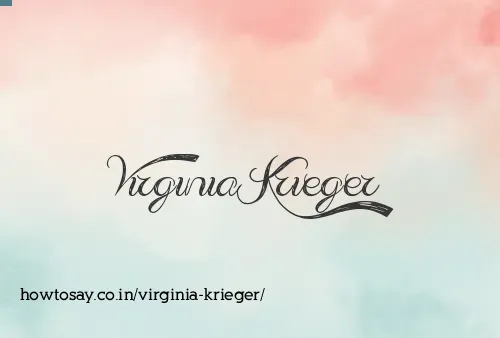 Virginia Krieger