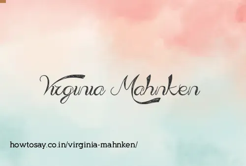 Virginia Mahnken