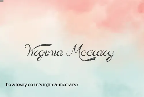Virginia Mccrary