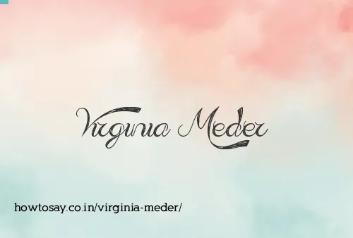 Virginia Meder