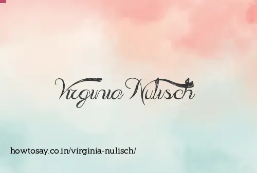 Virginia Nulisch