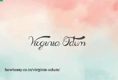 Virginia Odum