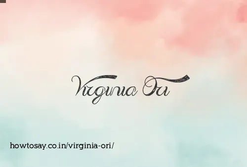 Virginia Ori