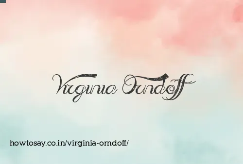 Virginia Orndoff